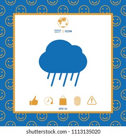 Cloud rain icon