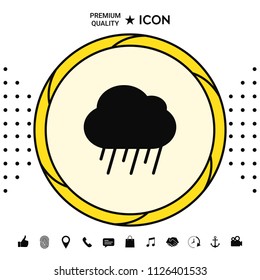 Cloud rain icon