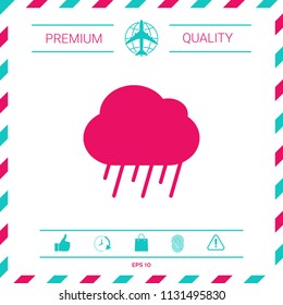Cloud rain icon