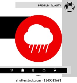 Cloud rain icon