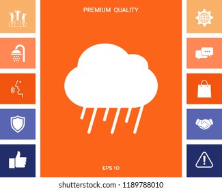 Cloud rain icon