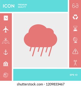 Cloud rain icon