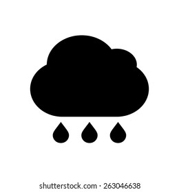 Cloud rain icon