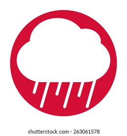 Cloud rain icon