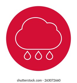 Cloud rain icon