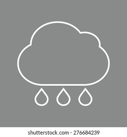Cloud rain icon