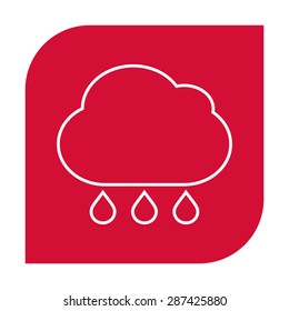 Cloud rain icon