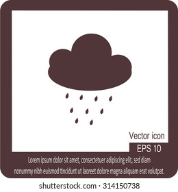 cloud rain icon