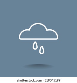 cloud and rain icon