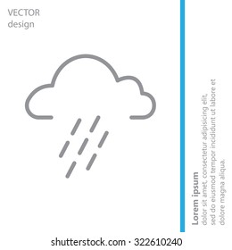 cloud rain icon
