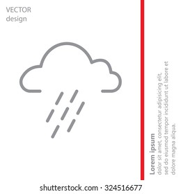 cloud rain icon