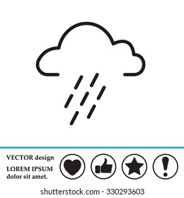 cloud rain icon
