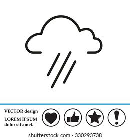 cloud rain icon