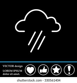 cloud rain icon