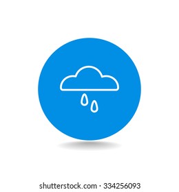cloud and rain icon