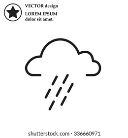 cloud rain icon
