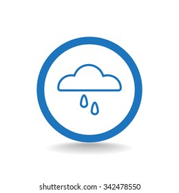 cloud and rain icon