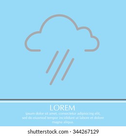 cloud rain icon