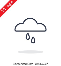 cloud and rain icon