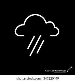 cloud rain icon
