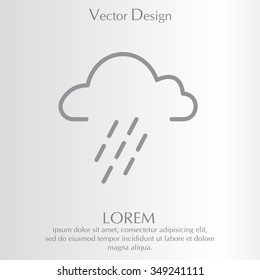 cloud rain icon
