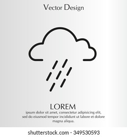 cloud rain icon