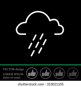 cloud rain icon
