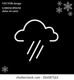 cloud rain icon