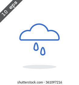 cloud and rain icon