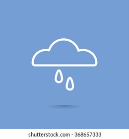 cloud and rain icon