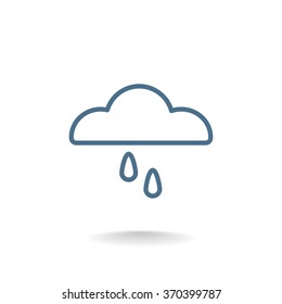 cloud and rain icon