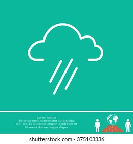 cloud rain icon