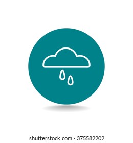 cloud and rain icon