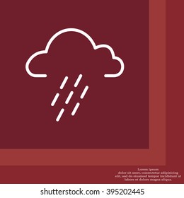 cloud rain icon