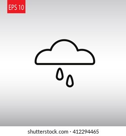 cloud and rain icon
