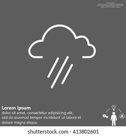 cloud rain icon