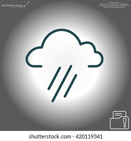 cloud rain icon