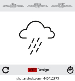 cloud rain icon