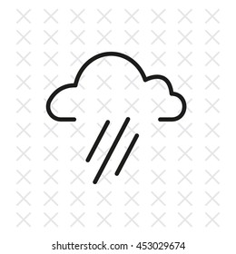 cloud rain icon