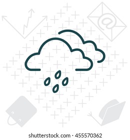 Cloud & rain icon