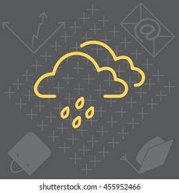 Cloud & rain icon