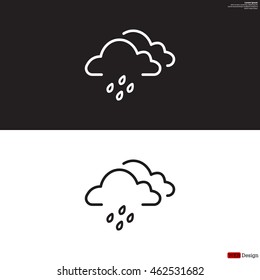 Cloud & rain icon
