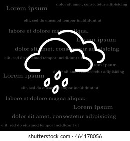 Cloud & rain icon