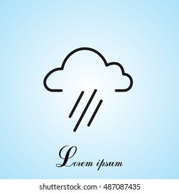 cloud rain icon