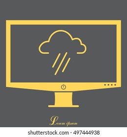 cloud rain icon