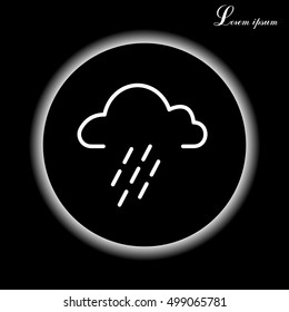 cloud rain icon