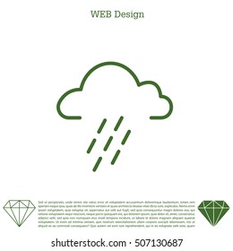 cloud rain icon