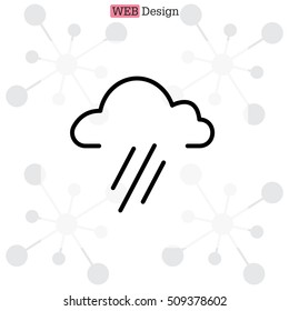 cloud rain icon