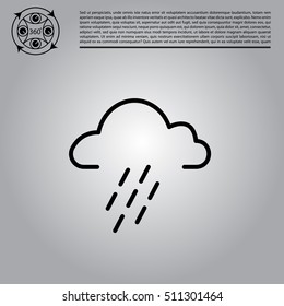 cloud rain icon