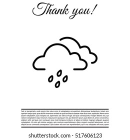 Cloud & rain icon